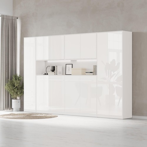 Smartbett wohnwand ensemble - wohnwand, de