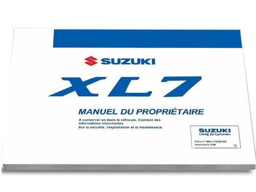 Suzuki xl7 2007 2009 notice - 2007,