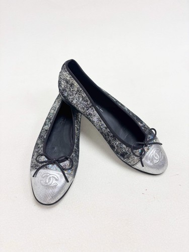 Chanel ballerines argent - ballerines,