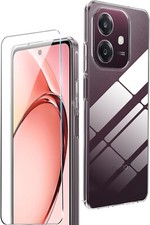 FOR OPPO A40M CLEAR CASE COVER + TEMPERED GLASS FILM DISPLAY