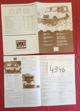N°4946 /   UMM  4 x 4 Cournil  / dépliant 1980 / francais  english