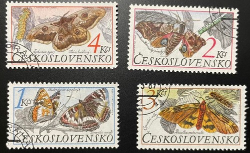 Czechoslovakia moths - (1987), "moths