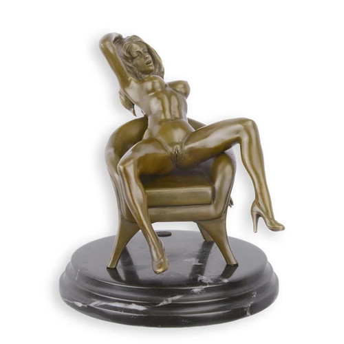 Sculpture érotique bronze - Érotique, en