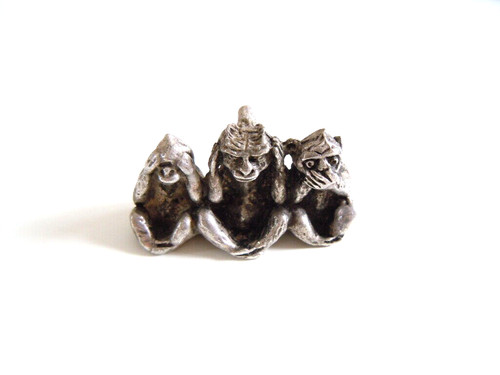 Pendentif singes rien voir - singes,