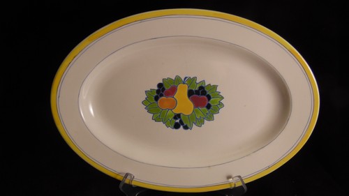 Plat ovale faience - boch, la
