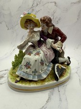 Kister Scheibe #10668 German Porcelain Figurine “Courtship Scene” -Read