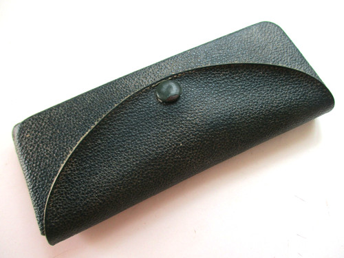 Ancien etui lunettes vert - ancien,