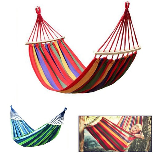 Hamac jardin bois - hamac, simple