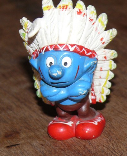Figurine schtroumpf chef - schtroumpf,