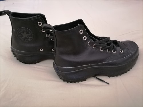 Converse cuir noires - , semelle