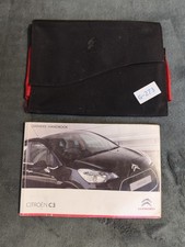 GENUINE CITROEN C3 2009-2013 OWNERS MANUAL HANDBOOK WALLET PACK G-273