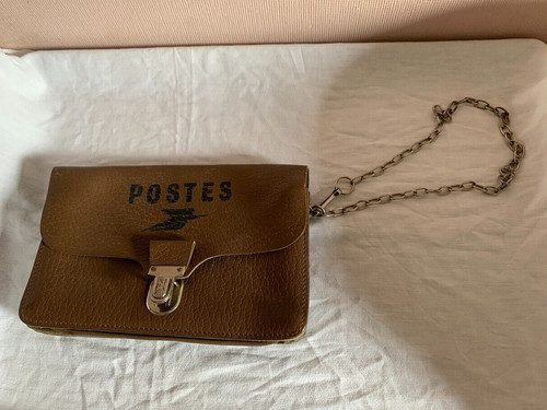 Ancienne sacoche cuir postes - ancienne,