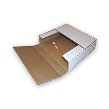 Vinyl Record Mailers White Holds 1 - 4 Records 12" LP Cardboard 50 100 to 1000