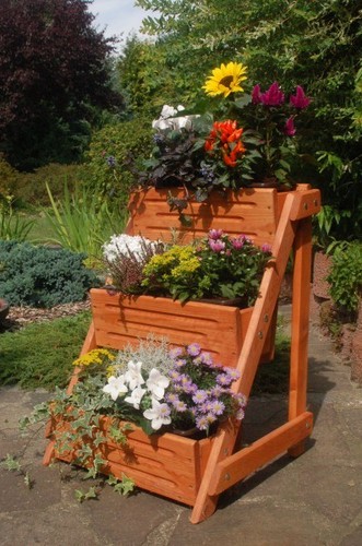Fleurs escaliers blumenleiter - escaliers,