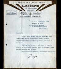 GRAULHET (81) LEATHER GOODS FACTORY / HANDBAGS ... "L. WRITE" Letter in 1940