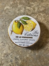 Ancienne Boite Métal bonbons Citron De La Vosgienne Confiserie France vintage