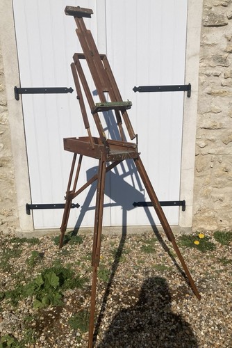 Ancien grand chevalet pliable - chevalet,