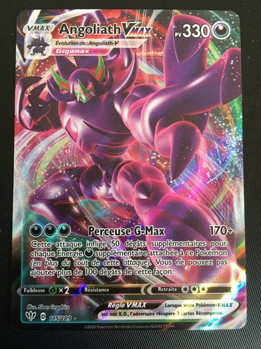 Carte pokémon angoliath vmax - carte,