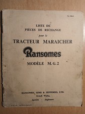Ransomes tracteur maraicher