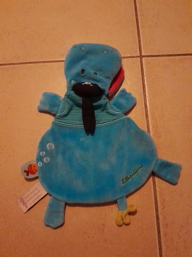Doudou plat hippopotame arnold - doudou,
