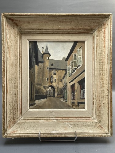 Louis peyrat tableau village - peyrat,