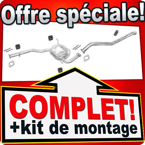 Ligne pot échappement pour - pot, d'échappement
