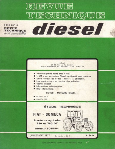 Revue technique tracteurs - technique,