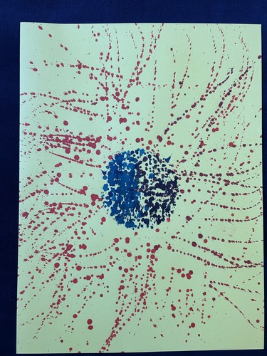 Art contemporain encres sur
