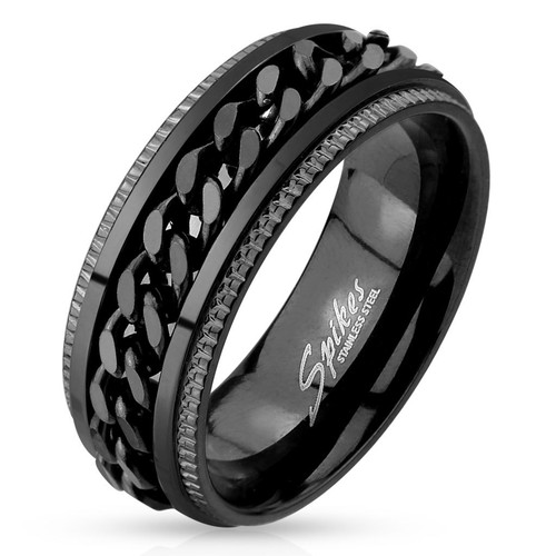 Bague anneau homme - bague, acier