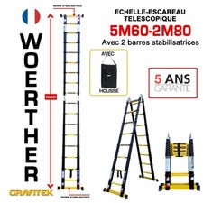 Echelle-escabeau télescopique