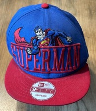 DC Comics New Era 9Fifty Superman Snapback Cap Embroidered Logo Collectible