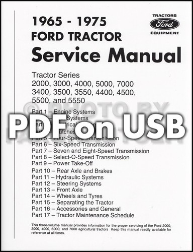 Ford tracteur atelier manuel - ford,