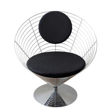 Verner Panton for Fritz Hansen 1989 Wire Cone Chair Danish Modern Iconic Design