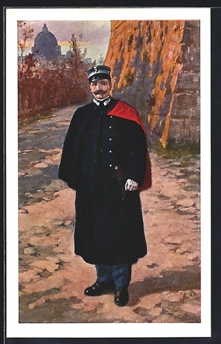 Carte postale gendarme - gendarme, en