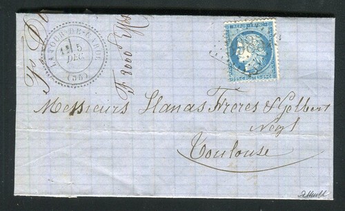 Rare lettre tour de - la,
