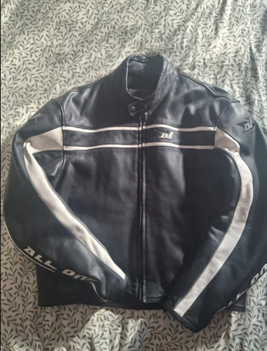 Blouson moto cuir - vintage, all