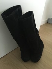 Bottes daim 38 mi-souples