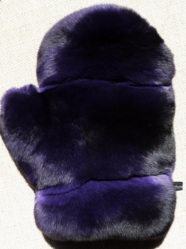 Fourrure vert chinchilla gants - fourrure,