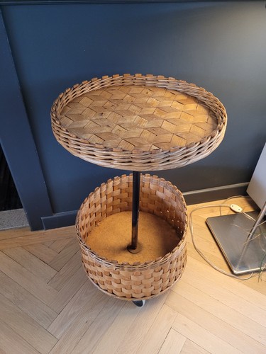 Desserte ronde rotin et - ronde,