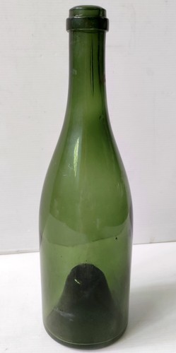 Bouteille verre souffle xixè - verre,