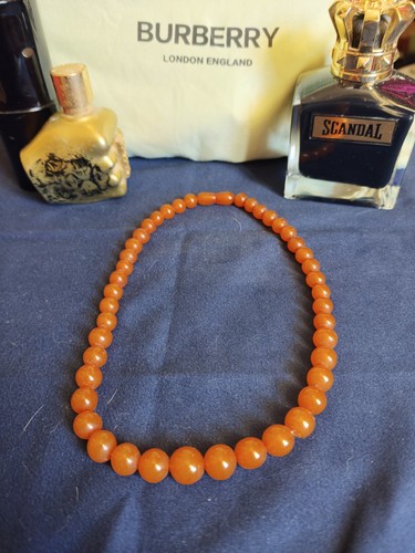 Collier ambre naturel jaune - collier,