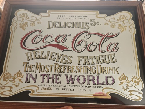Miroir publicitaire coca - miroir,