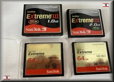 SanDisk Extreme III Compact Flash 1GB 2GB 4GB 8GB 32GB 64GB with Protective Case