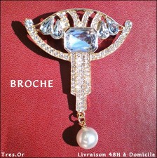 BROCHE ART DECO STYLE MULTI