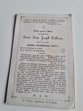 Image Mortuaire Belge 1858