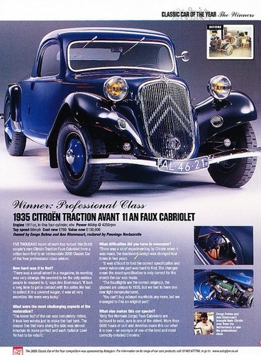 1935 citroen traction - citroen, avant