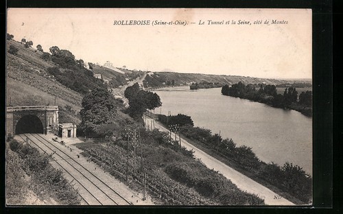 Cpa rolleboise tunnel et - tunnel,