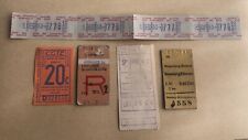 1 LOT DE TICKETS DE MÉTRO ET BUS  Transport Anciens Billet Train Tramway Lot 4