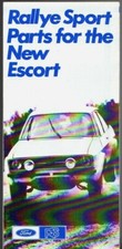 Ford Escort Mk2 RS Rallye Sport Parts 1975-1977 UK Market Foldout Sales Brochure