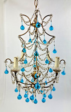 Lustre à pampilles italien